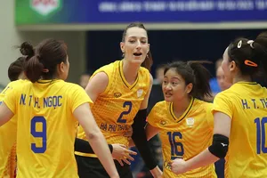 Lara Vukasovic (2) không thể tới Việt Nam tại giai đoạn hai của giải vô địch quốc gia 2023. Ảnh: QUYẾT THẮNG