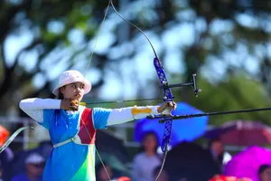 Cung thủ Ánh Nguyệt là một trong những niềm hy vọng thành tích của bắn cung Việt Nam trên đấu trường quốc tế năm nay. Ảnh: D.P