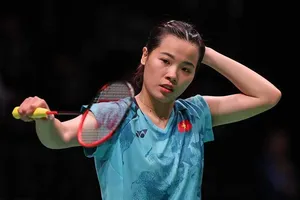 Thùy Linh đã dừng bước tại giải Trung Quốc mở rộng 2023. Ảnh: BADMINTONFOTO
