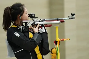 Xạ thủ Phí Thanh Thảo đã nỗ lực nhưng chưa có thành tích tốt nhất. Ảnh: D.P