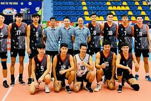 Đội nam Biên Phòng được tập huấn tại Thái Lan để chuẩn bị cho vòng hai giải bóng chuyền vô địch quốc gia 2023. Ảnh: MINH MINH