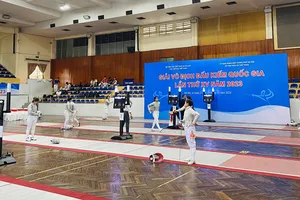 Năm nay, đấu kiếm chỉ tổ chức duy nhất một giải trong nước là vô địch quốc gia 2023. Ảnh: MINH MINH