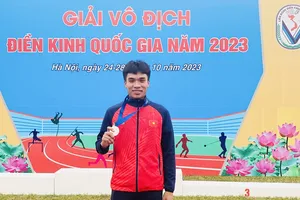Lê Ngọc Phúc đã trở lại sau án cấm doping và có HCB tại nội dung 400m. Ảnh: MINH MINH