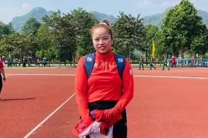 Lò Thị Hoàng đã có sự trở lại ở giải điền kinh vô địch quốc gia năm nay sau thời gian chấn thương. Ảnh: MINH MINH