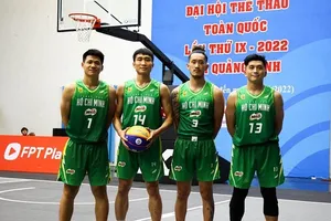 Đội bóng rổ nam 3x3 TPHCM đang là đương kim vô địch quốc gia. Ảnh: VBF