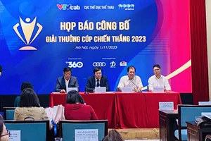 Ban tổ chức họp báo công bố về giải thưởng năm nay. Ảnh: MINH MINH