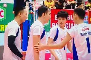 Đội nam Long An đã trụ hạng thành công giải năm nay. Ảnh: MINH MINH