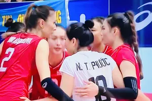 Đội nữ Thanh Hóa vẫn chưa thể trụ hạng do tiếp tục thua trận. Ảnh: MINH MINH