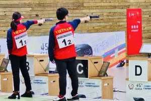 Bắn súng Việt Nam vẫn đang tranh tài ở giải vô địch Đông Nam Á 2023 tại Đài Bắc Trung Hoa. Ảnh: MINH MINH