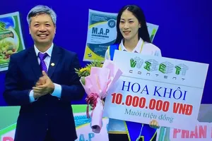 Kiều Trinh là Hoa khôi bóng chuyền Việt Nam 2023. Ảnh: MINH MINH