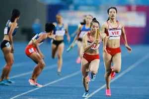 Điền kinh Việt Nam sẽ tập trung tối đa cho tổ tiếp sức 4x400m nữ nhằm tìm vé chính thức dự Olympic năm 2024. Ảnh: DŨNG PHƯƠNG