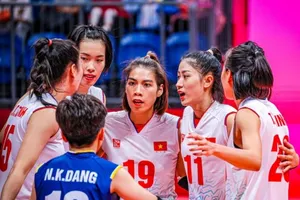 Cầu thủ bóng chuyền nữ Việt Nam ra nước ngoài thi đấu là cơ hội tốt cho từng người. Ảnh: AVC