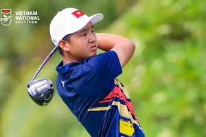 Nguyễn Anh Minh là VĐV golf nam xuất sắc nhất Việt Nam năm 2023. Ảnh: VGA