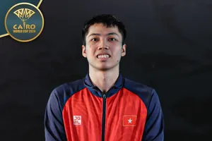 Tuyển thủ Trịnh Hải Khang tại Ai Cập. Ảnh: BTC