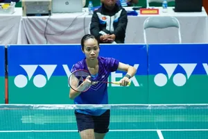 Vũ Thị Anh Thư đã dừng bước tại tứ kết nội dung đơn nữ ở giải. Ảnh: BUBADU.BADMINTON