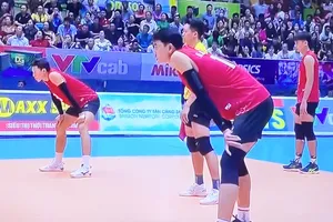 Cầu thủ Biên Phòng đã chơi giằng co cùng chủ nhà Hà Tĩnh để giành chiến thắng thứ 2 tại giai đoạn 1 của giải đấu. Ảnh: MINH MINH