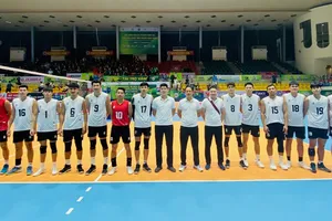 Đội nam Biên Phòng đã có trận thắng thứ 3 liên tiếp ở giai đoạn 1 giải năm nay. Ảnh: MINH MINH