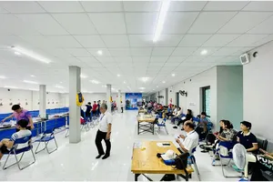 Trường bắn thi đấu giải súng hơi vô địch quốc gia 2024. Ảnh: BSVN