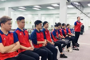 Đội tuyển bắn súng đang có kết quả tốt nhất ở các đội tuyển thể thao quốc gia là giành được 2 suất chính thức dự Olympic 2024. Ảnh: MINH MINH
