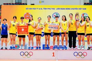 Đội nữ VTV Bình Điền Long An tìm được ngoại binh phù hợp để tăng cường khi dự Cúp VTV9-Bình Điền 2024. Ảnh: VFV