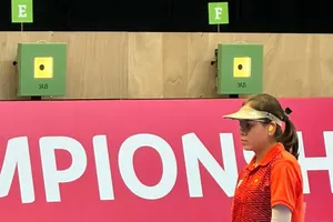 Thu Vinh đang thi đấu để tích lũy thêm chuyên môn trước khi dự Olympic 2024. Ảnh: BSVN