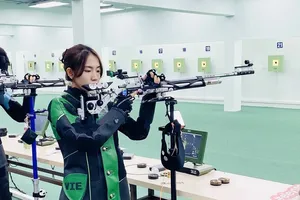 Mộng Tuyền sẽ thi đấu tại Đà Nẵng trước khi lên đường tới Đức tiếp tục dự giải ISSF World Cup 2024. Ảnh: MINH MINH