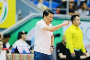 HLV Thái Thanh Tùng cho biết đội bóng nữ Ninh Bình dự giải lần này với nỗ lực thi đấu đạt chuyên môn tốt nhất. Ảnh: DŨNG PHƯƠNG