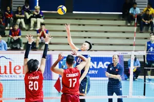 Chủ công Dương Văn Tiên là một trong những cầu thủ quan trọng tiếp tục dự AVC Challenge Cup 2024 lần này. Ảnh: DŨNG PHƯƠNG