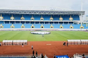 Khu liên hợp thể thao Quốc gia Mỹ Đình vẫn đang trong tình trạng nợ tiền thuế đất. Ảnh: MINH MINH