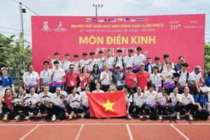 Đội điền kinh thể thao học sinh Việt Nam đã có kết quả xếp nhất chung cuộc. Ảnh: DIENKINHVN