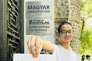 Bành Gia Huy đang có mặt tại Hungary tập huấn, thi đấu. Ảnh: GIA HUY