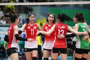 Các cầu thủ được thêm cơ hội thi đấu cọ sát tăng cường chuyên môn ở Cúp bóng chuyền Quân đội mở rộng năm nay. Ảnh: DŨNG PHƯƠNG