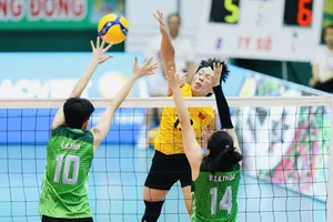 Đặng Thị Hồng khoác áo bóng chuyền nữ áo lính ở giải trẻ các câu lạc bộ quốc gia 2024 tới đây. Ảnh: DŨNG PHƯƠNG