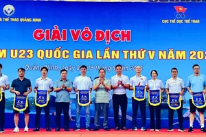 Các đơn vị góp mặt giải đấu kiếm U23 vô địch quốc gia 2024. Ảnh: HÀ PHONG 