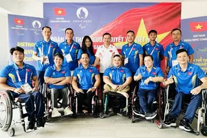 Thể thao người khuyết tật Việt Nam thi đấu môn bơi đầu tiên tại Paralympic 2024. Ảnh: Cục TDTT