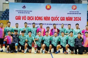 Đội bóng ném nam TPHCM vô địch giải quốc gia 2024. Ảnh: PICHOOF
