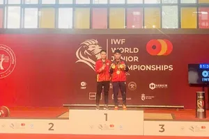 Tú Tùng và K'Dương có kết quả quan trọng tại hạng 55kg ở giải vô địch trẻ thế giới 2024. Ảnh: NGUYỄN HUY