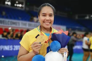 Ngoại binh Onuma Sittirak (Thái Lan) là 1 trong những tay đập được chú ý ở vòng chung kết giải hạng A toàn quốc 2024. Ảnh: ONUMA6