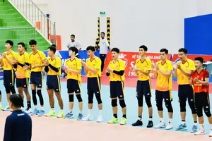 Đội nam Công an TPHCM đã chơi xuất sắc tại trận chung kết và giành suất thăng hạng dự giải vô địch quốc gia 2025. Ảnh: CATPHCM