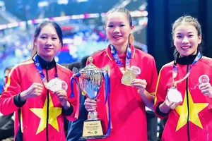 Phương Thủy (ngoài cùng bên phải) có suất dự World Games 2025. Ảnh: KICKBOXINGVN