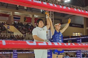 Võ sỹ Huỳnh Hà Hữu Hiếu đang là 1 trong những gương mặt quan trọng của muay Việt Nam. Ảnh: DŨNG PHƯƠNG