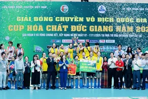 Liên đoàn bóng chuyền Việt Nam nỗ lực tìm nhà tài trợ cho giải bóng chuyền vô địch quốc gia trong các năm tiếp theo. Ảnh: VFV