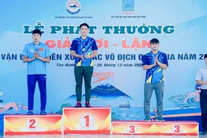 VĐV TPHCM đang dẫn đầu tại giải sau các ngôi vô địch ở môn bơi và lặn. Ảnh: HCMFINSM