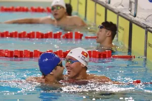 Lương Jeremie Loic Nino là thành viên đội tuyển bơi Việt Nam năm 2025. Ảnh: LƯỢNG LƯỢNG