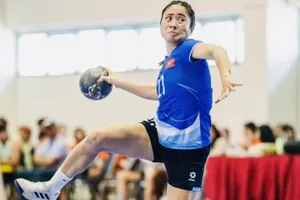 Bóng ném nữ Việt Nam đã vượt qua chủ nhà Thái Lan tại chung kết để giành HCV Đông Nam Á 2025. Ảnh: PICHOOF