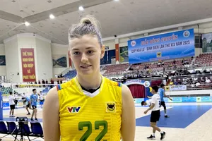 Ngoại binh người Ba Lan Natalia Lijewska là người xuất hiện đầu tiên ở mùa giải năm nay. Ảnh: MINH MINH