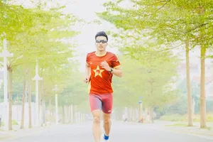 Chân chạy Đỗ Quốc Luật đang chuẩn bị chuyên môn để sẵn sàng thi đấu tại Quảng Trị tới đây. Ảnh: ĐỖ QUỐC