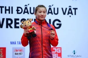 Tuyển thủ Mỹ Trang là niềm hy vọng huy chương của vật Việt Nam tại giải châu Á 2025. Ảnh: DŨNG PHƯƠNG