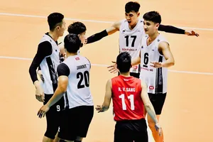 Cầu thủ Biên Phòng MB đã có chiến thắng đầu tiên tại giải năm nay khi vượt qua Thể Công Tân Cảng. Ảnh: DŨNG PHƯƠNG