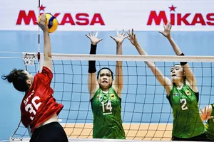 Võ Thị Kim Thoa (14) là cầu thủ chuyền 2 quan trọng của VTV Bình Điền Long An trong mọi giải đấu. Ảnh: DŨNG PHƯƠNG